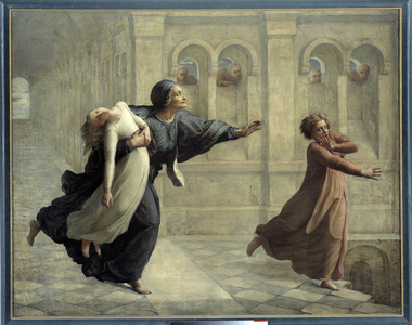 The poem of the soul; The nightmare, 19th century (oil on canvas)