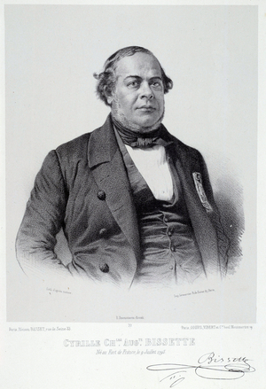 Portrait of Martinicese politician Cyrille Charles Auguste Bissette (1795-1858), 19th century (engraving)