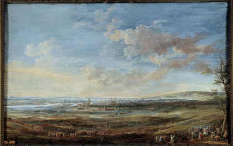 War of the Austrian Succession: Siege of the city of Maestricht by the Marechaux of Saxony and Lowendal, 1787 (gouache)