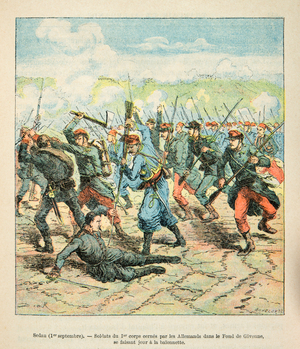 French and Germans, Anecdotal History of the War of 1870-1871, 1888 (engraving)