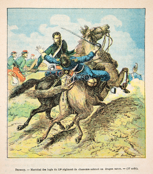 French and Germans, Anecdotal History of the War of 1870-1871, 1888 (engraving)