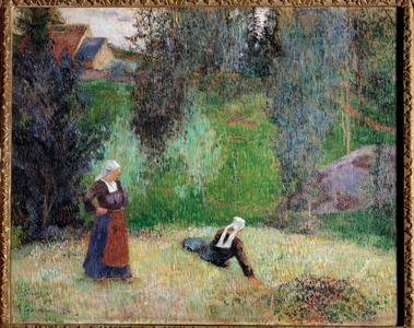 First Flowers of Brittany, 1888 (oil on canvas)