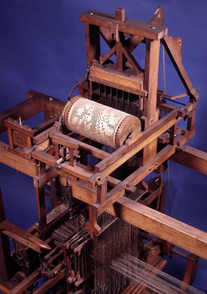 Metier a weaving made by Jacques de Vaucanson, French engineer and inventor of automatons, 1750