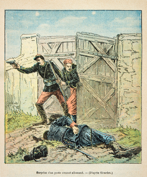French and Germans, Anecdotal History of the War of 1870-1871, 1888 (engraving)