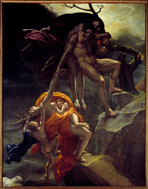 Deluge Scene, 19th century (oil on canvas)