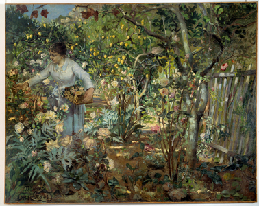 Garden of roses in Monaco, 1884 (painting), 1884 (oil on canvas)