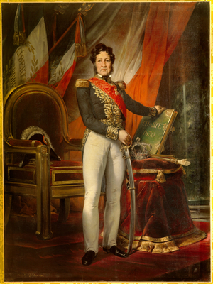 Portrait en pied de Louis Philippe 1er, 1832 (oil on canvas)