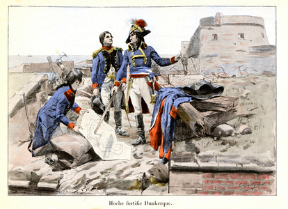 Hoche fortifies Dunkirk: In 1793 (illustration)
