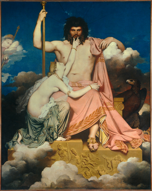 Jupiter and Thetis, 1811 (oil on canvas)
