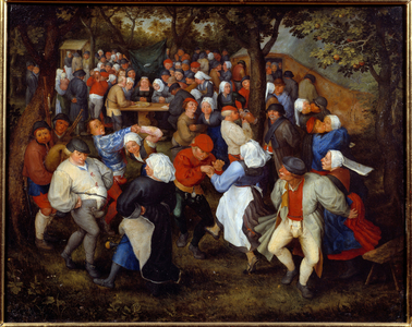 The rose party or the wedding dance, 17th century (oil on canvas)