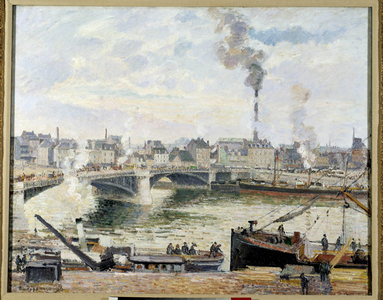 The great bridge of Rouen, 1896 (oil on canvas)