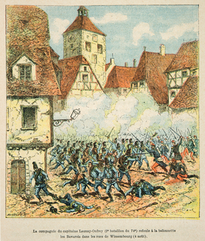 French and Germans, Anecdotal History of the War of 1870-1871, 1888 (engraving)