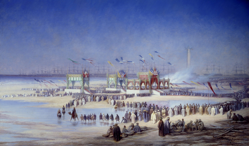 Ceremony Of The Inauguration Of The Suez Canal At Port Said November 17, 1869, 1869 (oil on canvas)