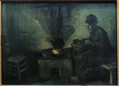 Peasant, 1885 (marouflee on wood)