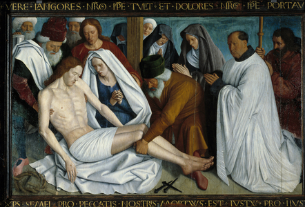 La Pieta de Nouans les Fontaines, 15th century (oil on canvas)