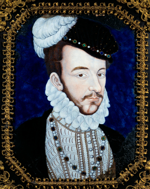 Portrait Of Charles IX, King Of France (1550-1574), 16th century (enamel)
