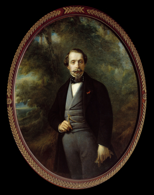 Full length portrait of Napoleon III (1808-1873), 19th century (oil on canvas)