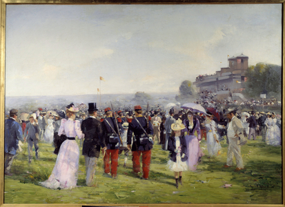 End Of Races At Auteuil, 1893 (oil on canvas)