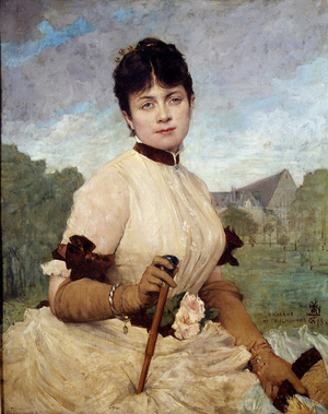 Portrait of Madame Toulmouche, 1884 (oil on canvas)