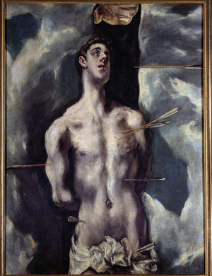 Saint Sebastian, 16th century (oil on canvas)