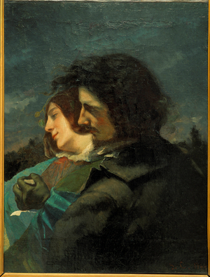 Happy lovers, 1844 (oil on canvas)