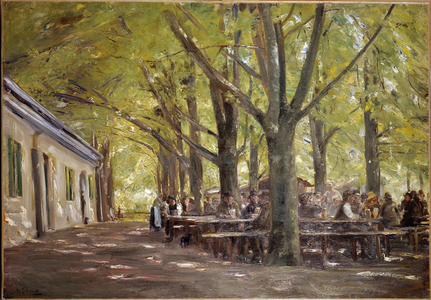 A country brewery in Branneburg in Baviere in 1893 (oil on canvas)