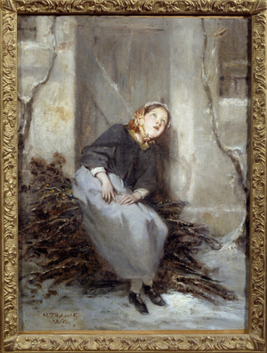 The Wooden Carrier, 1855 (oil on canvas)