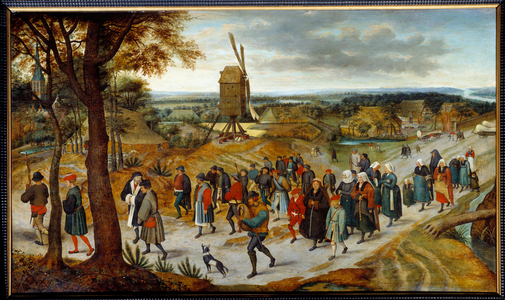 The wedding procession, 16th century (painting)