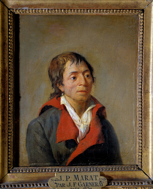 Portrait of Jean-Paul Marat (1743-1793), 18th century (oil on canvas)