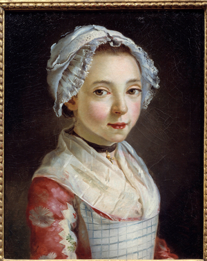 The young maid, 18th century (oil on canvas)