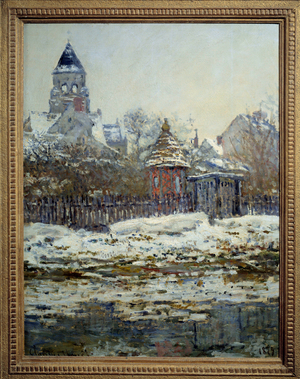 The church of Vetheuil, 1879 (oil on canvas)