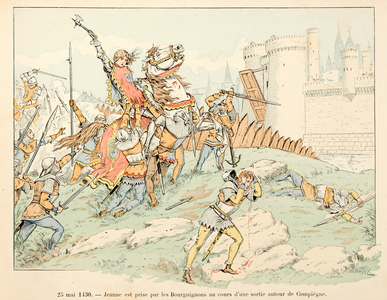 Illustration from the book "Jeanne d'Arc", On May 25 (litho)