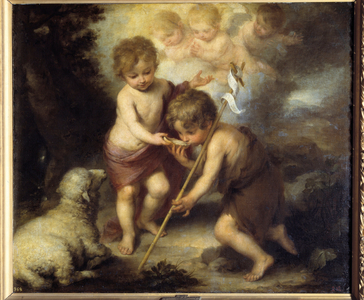 Children in the shell, 17th century (oil on canvas)
