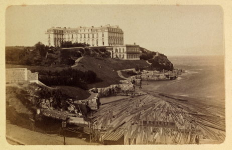 The town of Marseille and its surroundings around 1885 -1890: Le chateau du Pharo, 1885 (photo)