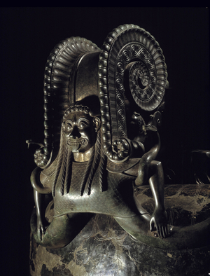Vix Bronze Crater made, It was discovered in Vix in the tomb of a Celtic princess. Chatillon Sur Seine, -600 BC (bronze)