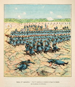 French and Germans, Anecdotal History of the War of 1870-1871, 1888 (engraving)