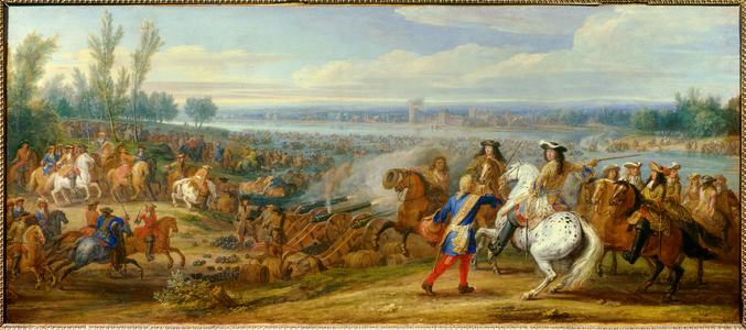 Holland War: "the passage of the Rhine on 12/06/1672", 1672 (oil on canvas)