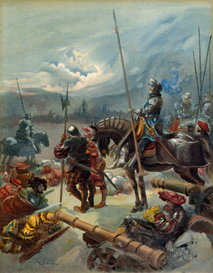 Fifth Italian War (1515-1516): the night of Marignan, between 13 and 14 September 1515, 1909 (illustration)