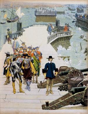 History of France: Episode of the Siege de la Rochelle (1624-1628), 1901 (illustration)