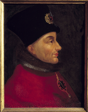 Portrait of Jean Sans peur, Duke of Burgundy, 16th century (oil on canvas)