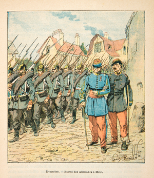 French and Germans, Anecdotal History of the War of 1870-1871, 1888 (engraving)