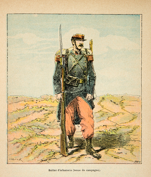 French and Germans, Anecdotal History of the War of 1870-1871, 1888 (engraving)