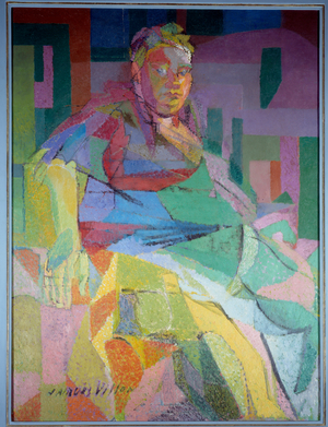Portrait of the sculptor Camille Renault (1866-1954), 1944 (oil on canvas)