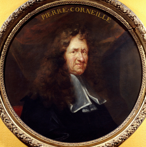 Portrait of Pierre Corneille (1606-1684) dramatic poet, 17th century (oil on canvas)