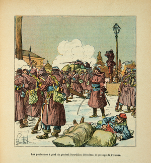 Illustration for 'L'Armee de la Loire' by Eugene Sergent, dit Grenest, 19th century (engraving)