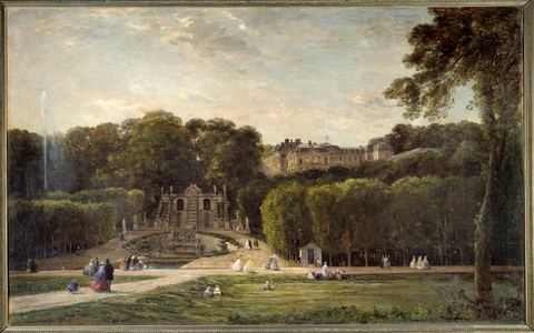 Le parc de Saint Cloud, 1865 (oil on canvas)