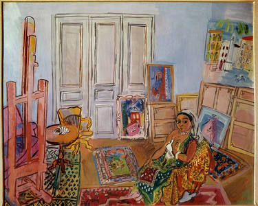 Hindu Model In The Workshop, 20th century (oil on canvas)