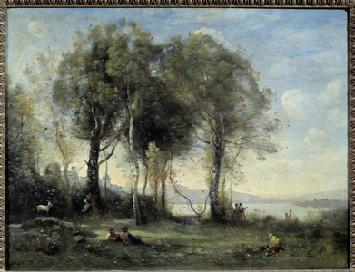 The goats of Castel Gondolfo, 1861 (oil on canvas)