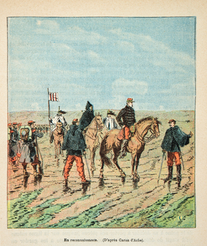 French and Germans, Anecdotal History of the War of 1870-1871, 1888 (engraving)