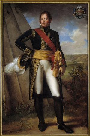 Portrait en pied de Michel Ney marechal d'Empire, Prince of Moscow, Duke of Elchingen, 1805 (oil on canvas)